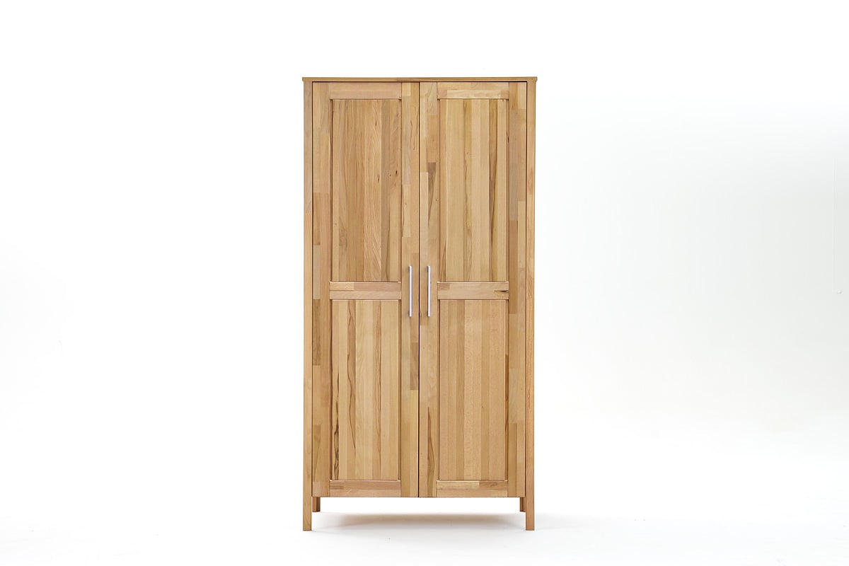 Kleiderschrank Buche massiv 2-türig geölt Mody