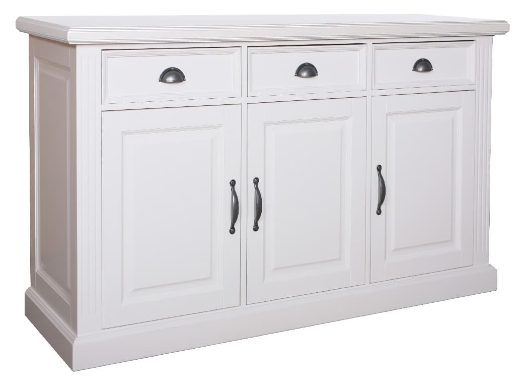 Anrichte Landhausstil Shabby weiß 3 Türen 3 Schubladen auch andere Farben