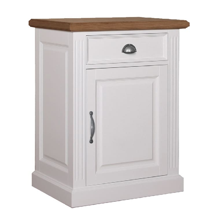Anrichte Landhausstil "Chic Oak" 1 Tür 1 Schublade rechts Shabby chic