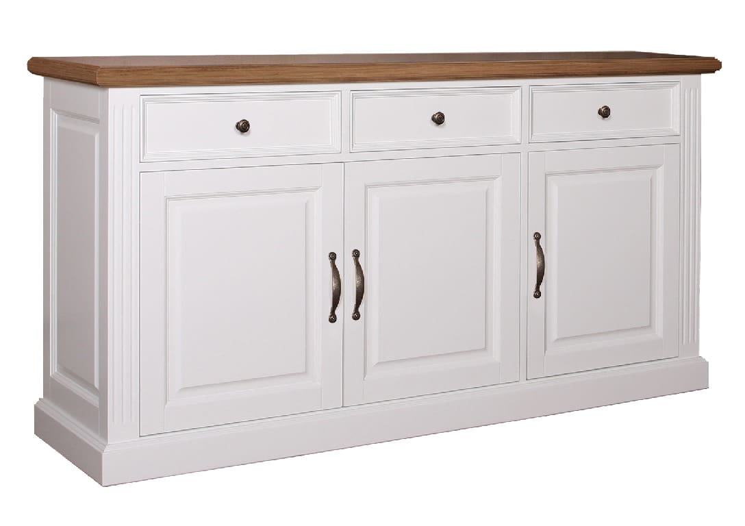 Anrichte Chic Oak Landhausstil mit 4 Türen und 2 Schubladen