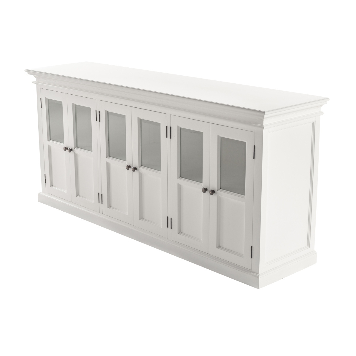 Sideboard weiß Landhaus 6 Glastüren Halifax B 200cm