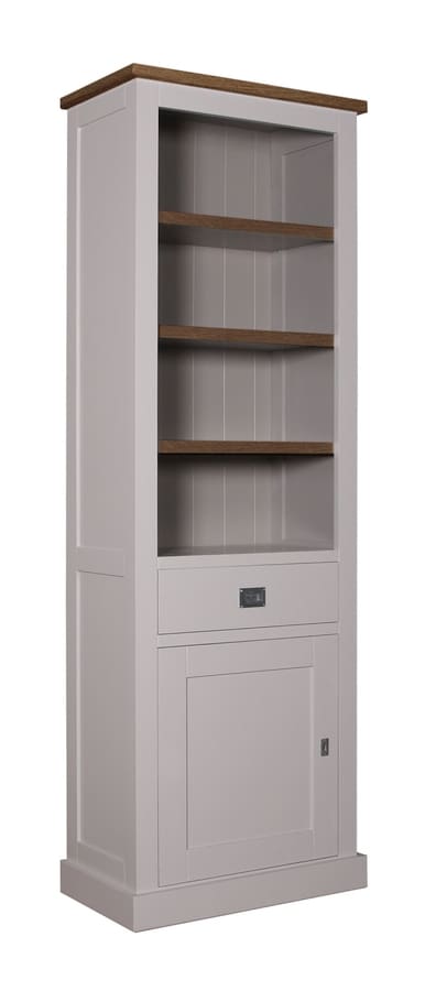 Bücherschrank Kubic Oak 1 Tür 1 Schublade