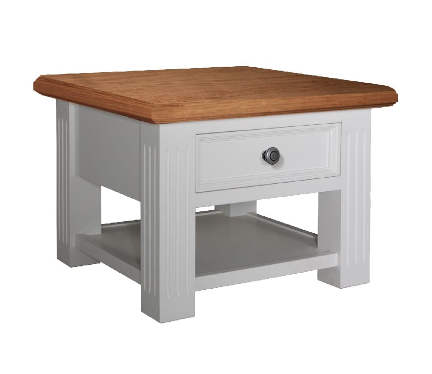 Beistelltisch Landhausstil York Shabby chic Oak 1 Schublade
