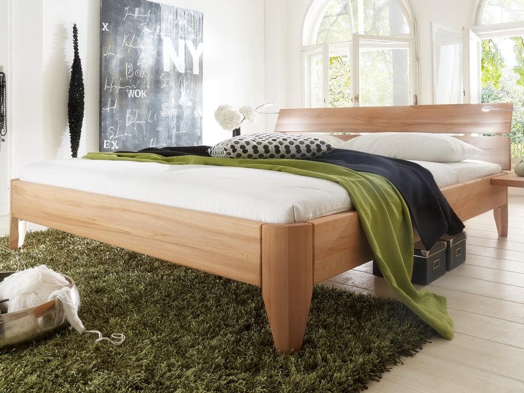 Bett Kernbuche massiv geölt Easy Sleep