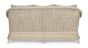 Gartensofa Polyrattan beige 3 Sitzer mit Polstern wetterfest Aditya