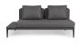 Outdoor Sofa Lounge wetterfest modular Aluminium Matrix anthrazit 3-in-1