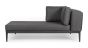 Outdoor Sofa Lounge wetterfest modular Aluminium Matrix anthrazit 3-in-1