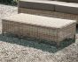 Gartentisch Polyrattan beige 105x60cm wetterfest Aditya