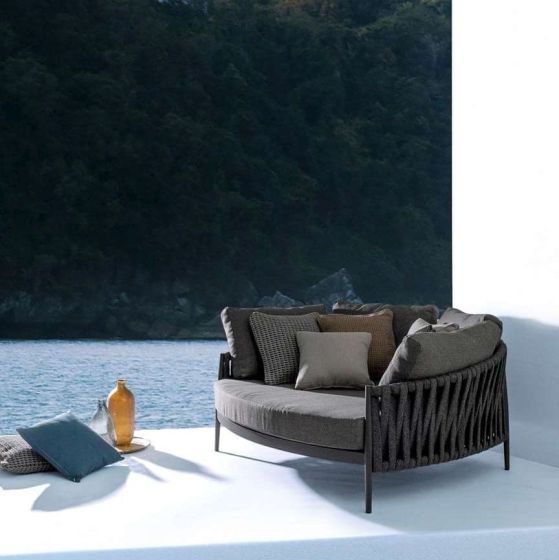 Garten Daybed Aluminium Rafael mit Polster wetterfeste Lounge