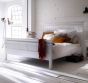 Bett 200x200 cm Landhausstil weiss antik Halifax 