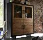 Bodahl Highboard Lucca Eiche massiv mit 4 Türen