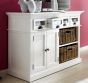Landhausstil Sideboard weiss Glasschubladen Halifax