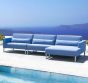 Outdoor Sofaecke Sierra mit Chaiselongue silvertex baltic