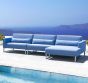 Outdoor Sofaecke Sierra mit Chaiselongue silvertex baltic