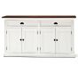 Sideboard Landhausstil Shabby chic Accent weiss braun vier Türen