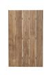 Gartentisch ausziehbar Alu weiß Teak Cameron 250-380x110 cm