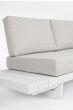 Outdoor Sofa wetterfest Aluminium Infinity Ecklounge weiß 253x259 cm