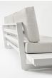 Outdoor Sofa wetterfest Aluminium Infinity Ecklounge weiß 253x259 cm