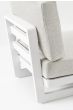 Outdoor Sessel Modul wetterfest Aluminium Infinity weiß