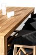 Bartisch Outdoor Stehtisch Garten wetterfest 180 cm Teak massiv Maricruz FSC
