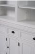 Bücherschrank Halifax Landhausstil weiss 180 cm breit BCA606