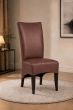 Lederstuhl King gepolstert Cognac Gestell Eiche Carbon