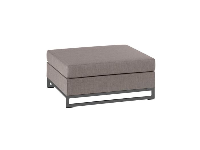 Hocker Rhodos in Taupe Nanotex