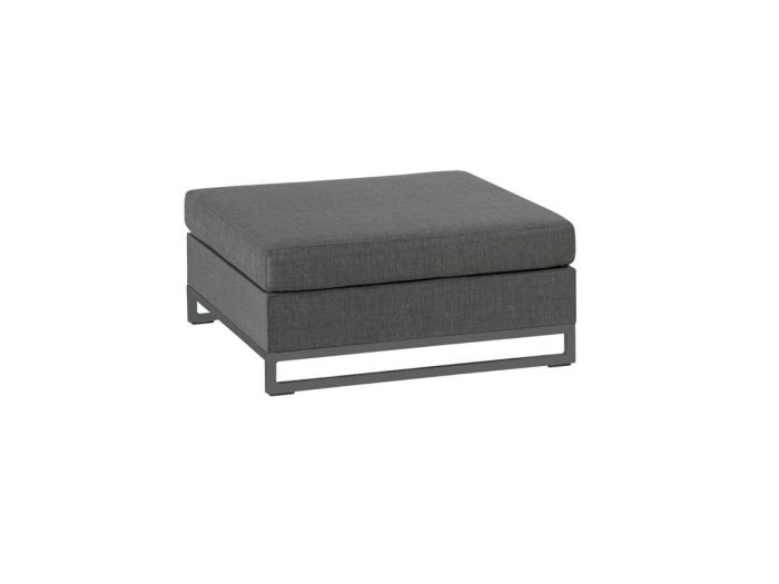 Sitzhocker Rhodos Stone grey Nanotex 90x90 cm