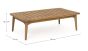 Outdoor Couchtisch wetterfest Teak 120x70 cm Xenia