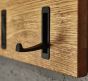 Walk in Hakenleiste Garderobe massiv Eiche natur geölt 6 Haken Breite 90cm