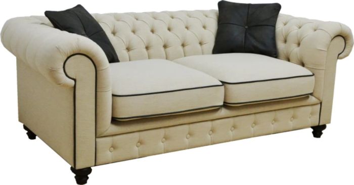 Chesterfield-2,5-Sitzer-Stoff