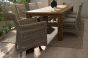 Garten Essgruppe Teak Polyrattan 240x100 cm 8 Personen