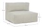 Loungesessel Outdoor wetterfest Sparrow Bezug Olefin sand