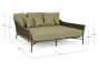 Gartenliege Daybed Outdoor grün Aluminium Everly wetterfest