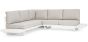 Outdoor Sofa wetterfest Aluminium Infinity Ecklounge weiß 253x259 cm