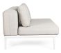 Outdoor Sofa Lounge wetterfest modular Aluminium Matrix weiß 3-in-1