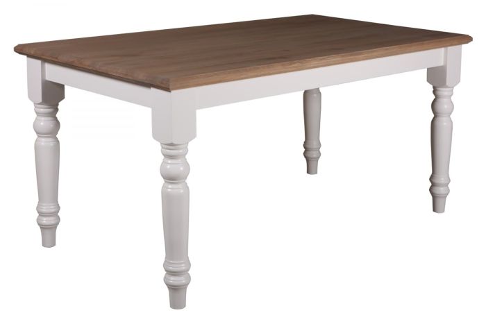 Esstisch 160x90 cm Landhausstil Chic Oak Lucas Platte Eiche