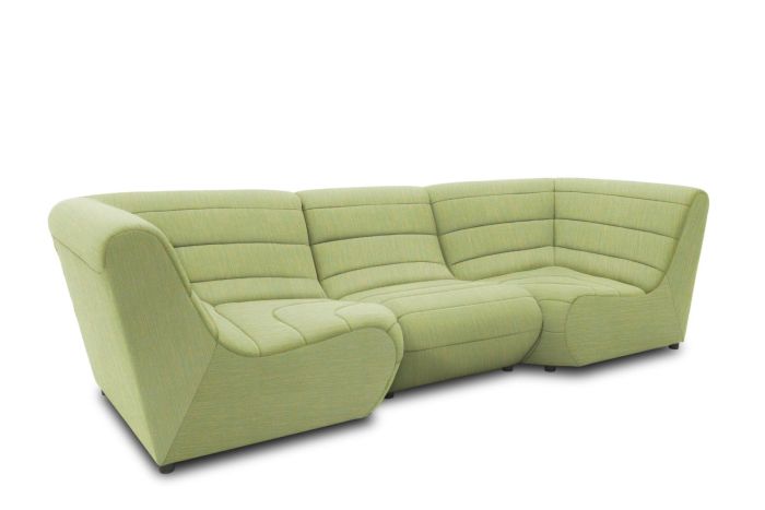Gartensofa 3 Sitzer wetterfest Solido Outdoor Sofa grün