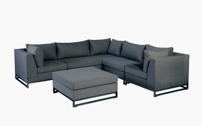 Ecklounge Rhodos Stone grey Nanotex