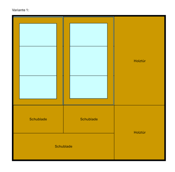 Cube iT Highboard Wildeiche natur geölt Kom. Sperl wie angeboten