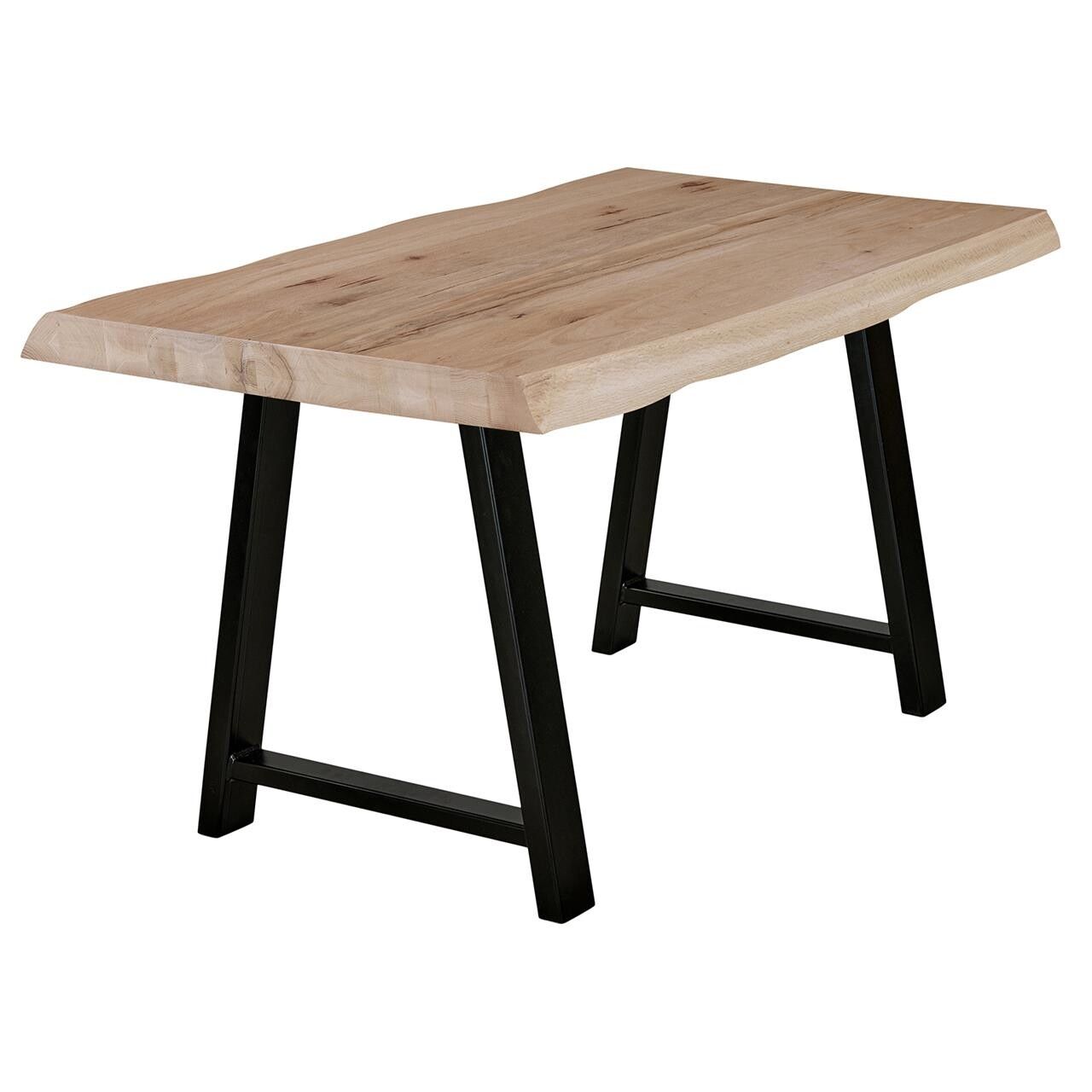 Bodahl Esstisch 140x80 rustikale Eiche Baumkante natura bianca A