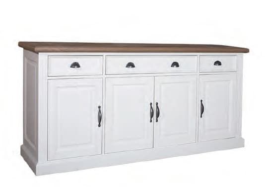 Eja International Telefontisch Im Landhausstil – Weiß, Mit Schublade, Shabby-Chic-Look, 65x25x25 Cm