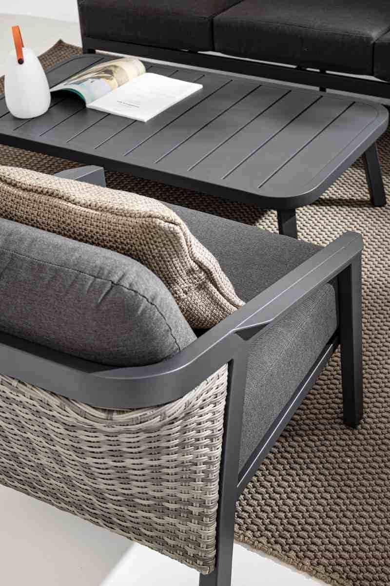 Gartenlounge Alu wetterfest mit Polster Cordova kpl PickUpMöbel