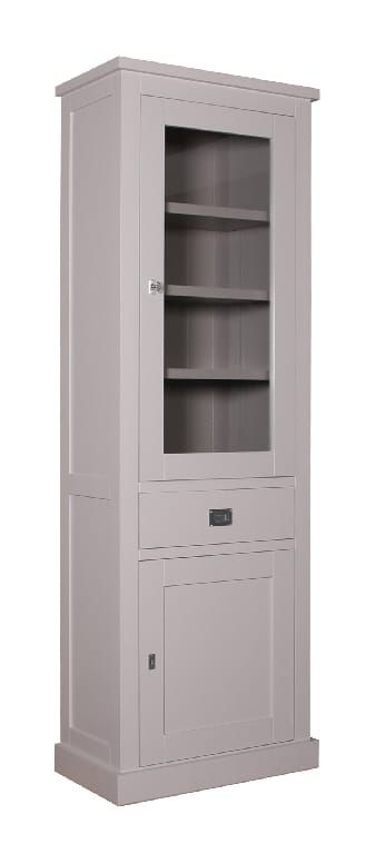 Landhaus Vitrine Vintage schmal rechts Kubic pinie Pick-Up-Möbel