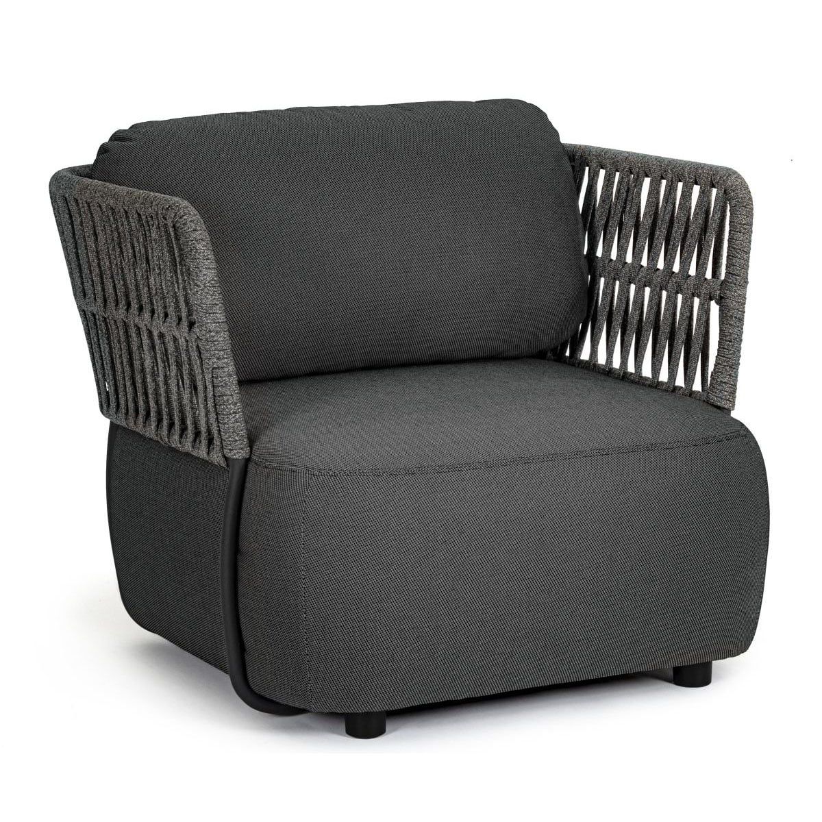 Loungesessel Outdoor wetterfest Aluminium anthrazit Palmer Pick-Up-Möbel