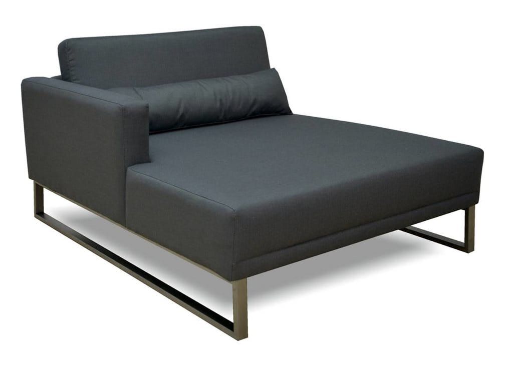 Design Loungemodul Sierra Longchair mit Armlehne Silvertex Pick-Up-Möbel