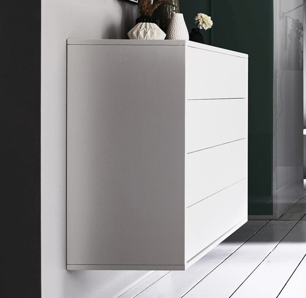 Walk In Kommode massiv Kiefer weiss lackiert Mod.11 Pick-Up-Möbel