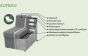 Gartensofa Eckelement wetterfest Solido Polsterecke Modul silber grau