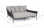Gartenliege Daybed Outdoor grau Aluminium Everly wetterfest