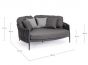 Daybed wetterfest Aluminium Gartenlounge anthrazit Jacinta